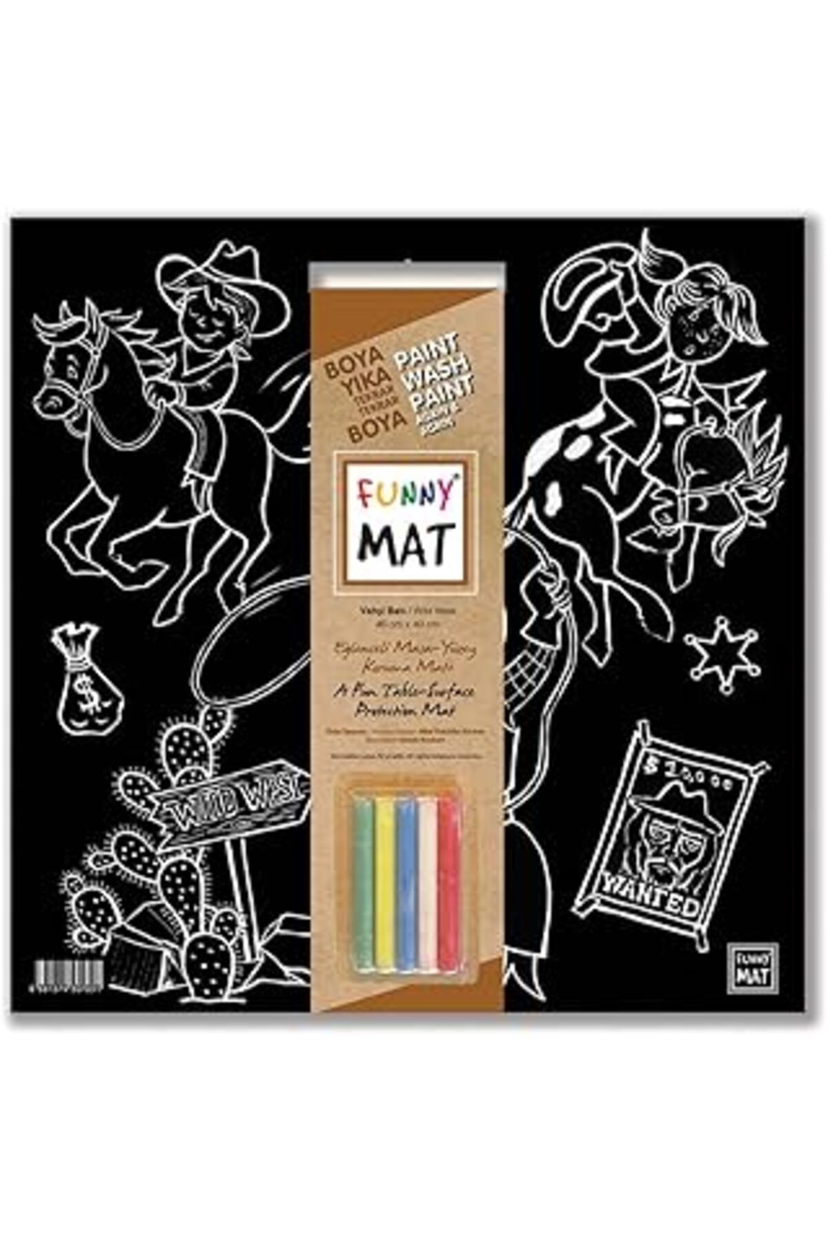 karadağsb Akademi Çocuk Funny Mat Black (Tebeşirli) Vahşi Batı