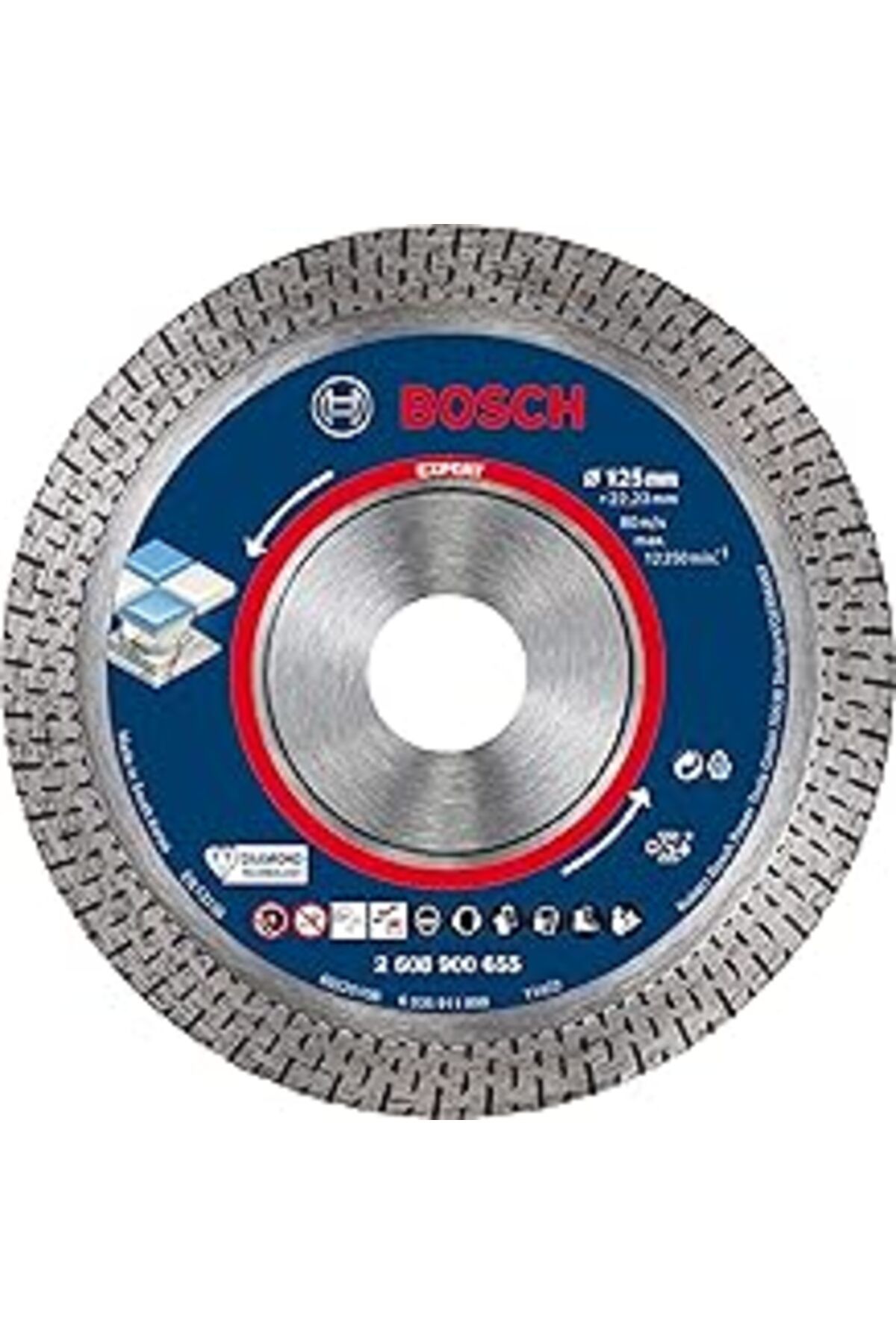 robotrend Bosch Professional 1x Expert Hardceramic Elmas Kesme Diskleri (sert Fayanslar, Sert Taş, Ø 125 Mm,
