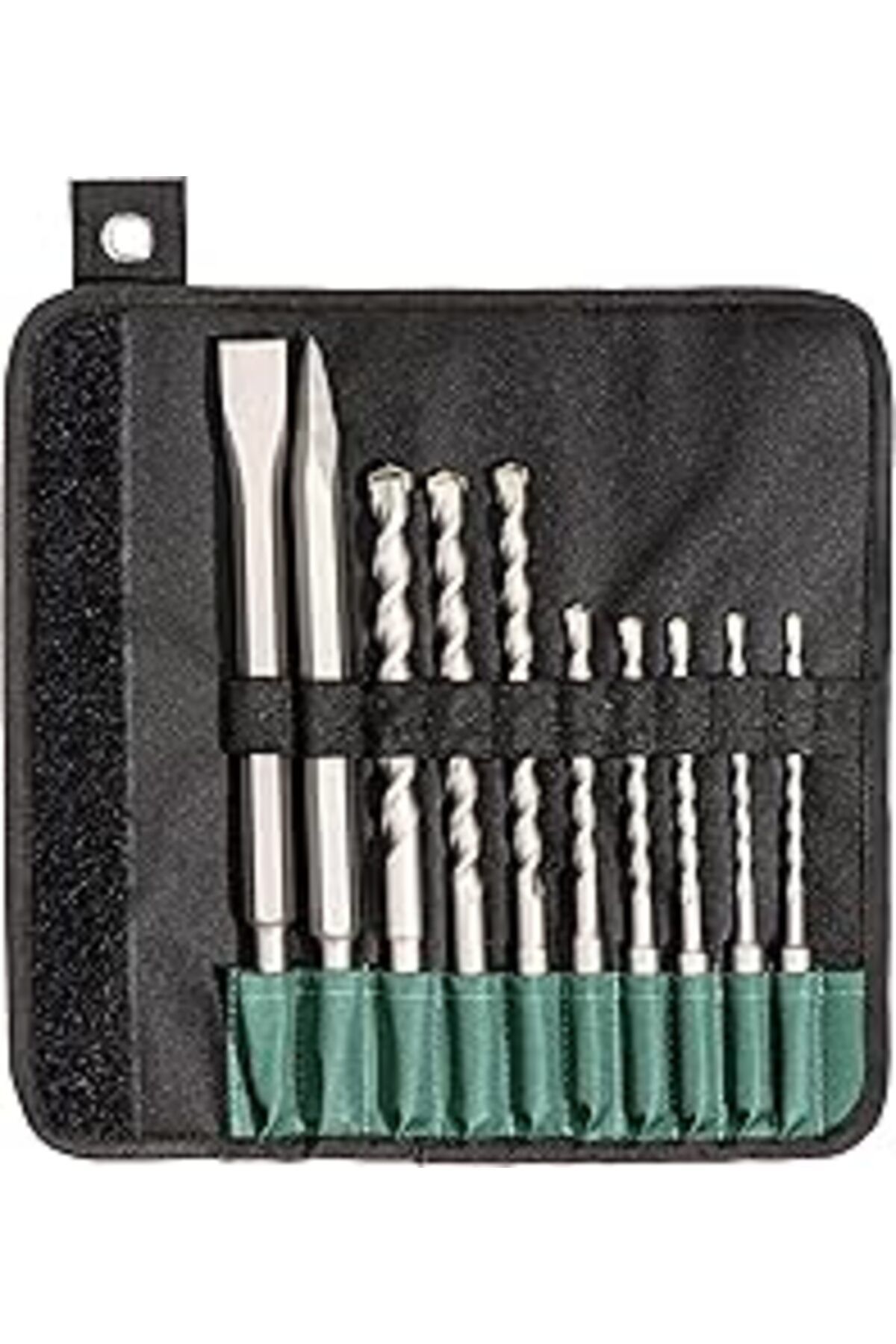 jupiter global bazaar Metabo 630824000 10 Parça Roll-Up Çanta Sds-Plus Matkap Ve Keski Uç Seti