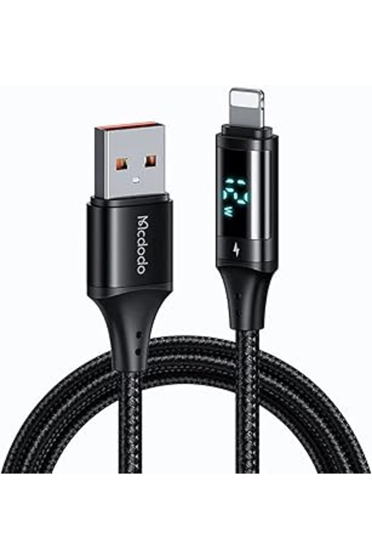 Pİ GLOBAL Mcdodo Ca-1060 Dijital Ekranlı Lightning Hızlı Data-Şarj Kablosu 3A 1.2M