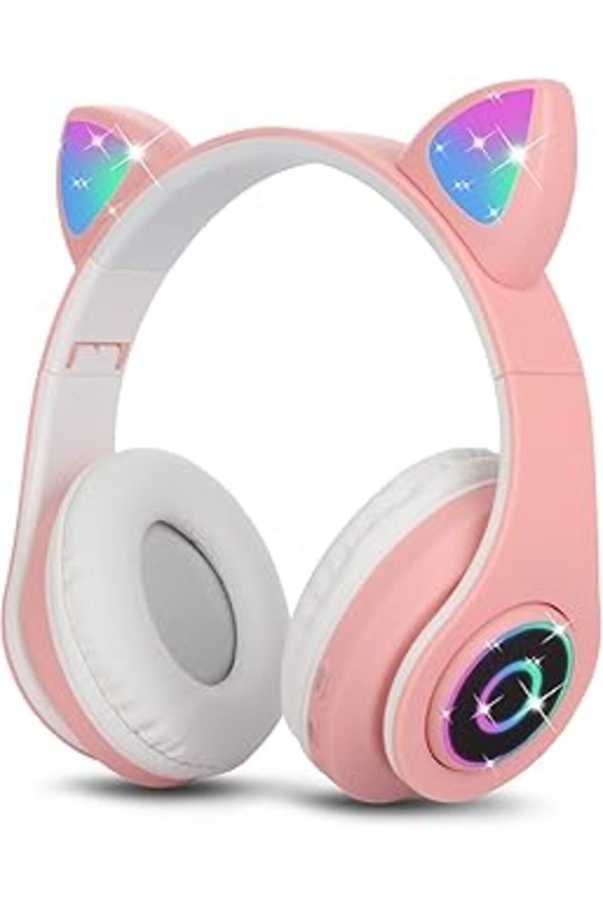 karadağsb Sendowtek Bluetooth Kulaklık Kız Çocuk Kulak Üstü Kedi Kulaklığı Rgb Led Işık Katlanabilir Stereo K