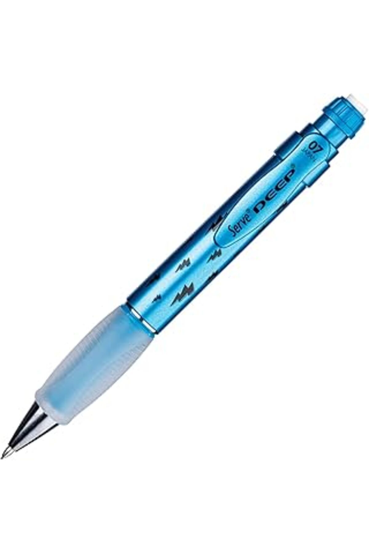 DENİZBİLİŞİM Serve Deep Mekanik Kurşun Klm 07 Mm, Metalik Mavi, Şimşek Deseni