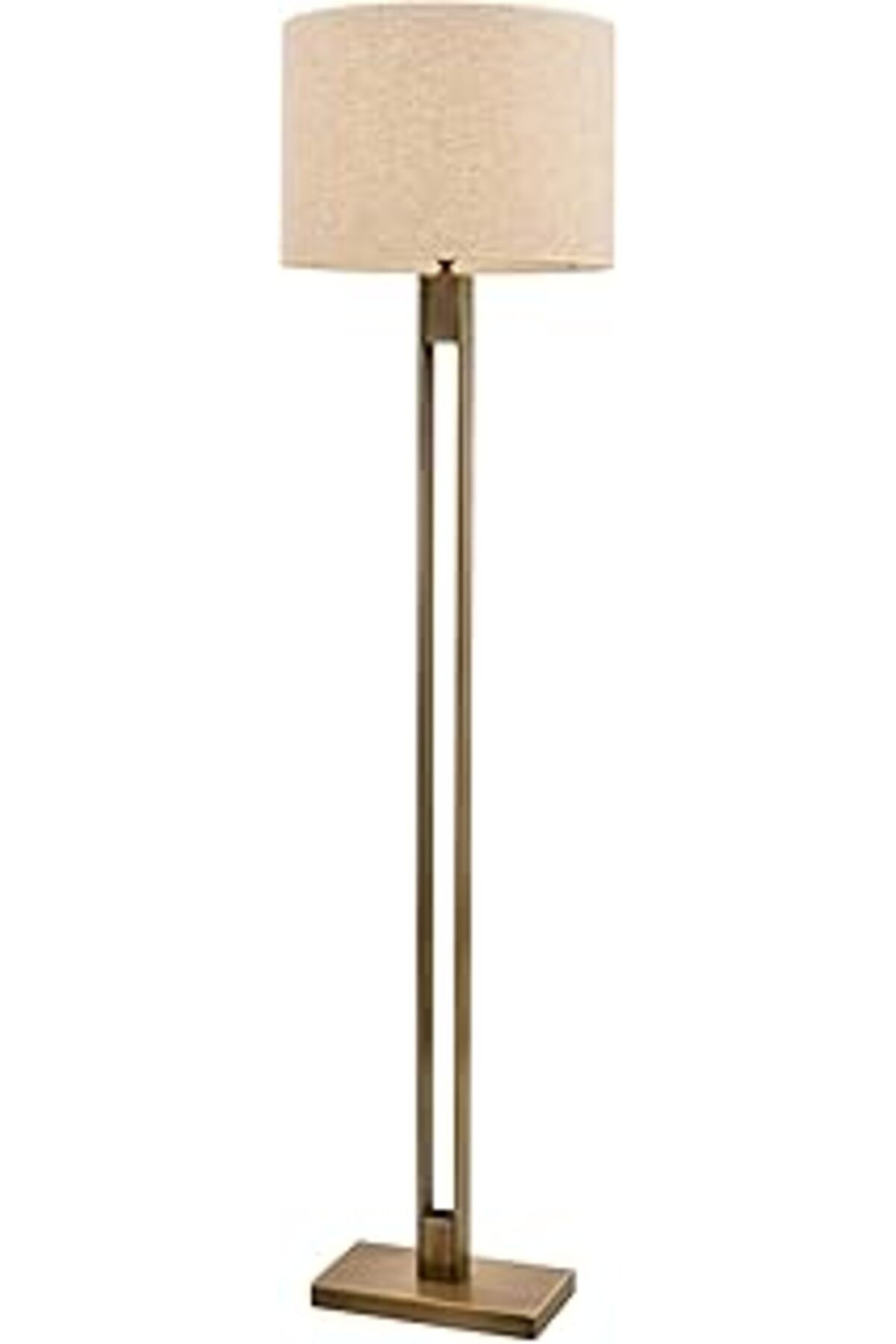 karadağsb Avonni Lm-9108-1E Eskitme Kaplama Lambader, E27, Metal, 45X170 Cm Bej