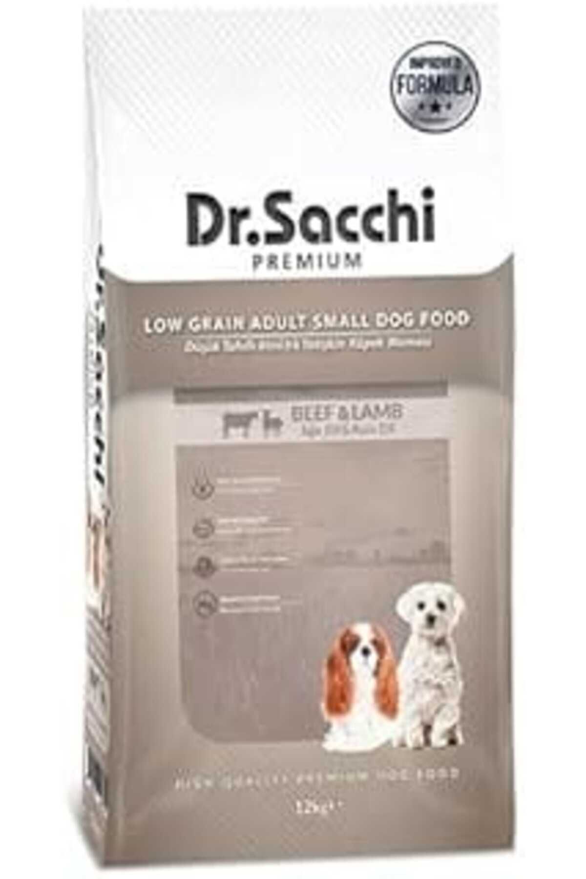 karadağsb Dr.Sacchi Düşük Tahıllı Sığır Etli Ve Kuzu Etli Mini Irk Yetişkin Köpek Maması 12 Kg