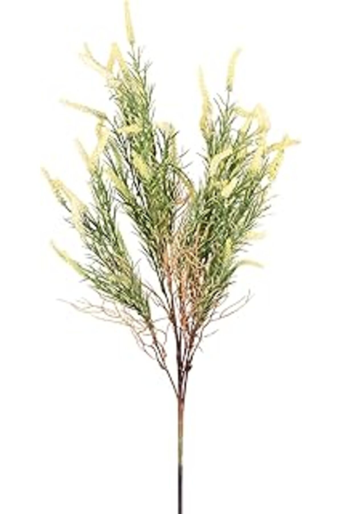 Mu Art Ahşap Herdekora Yapay Çiçek Lavanta Demet Yeşil-Sarı 65 Cm.