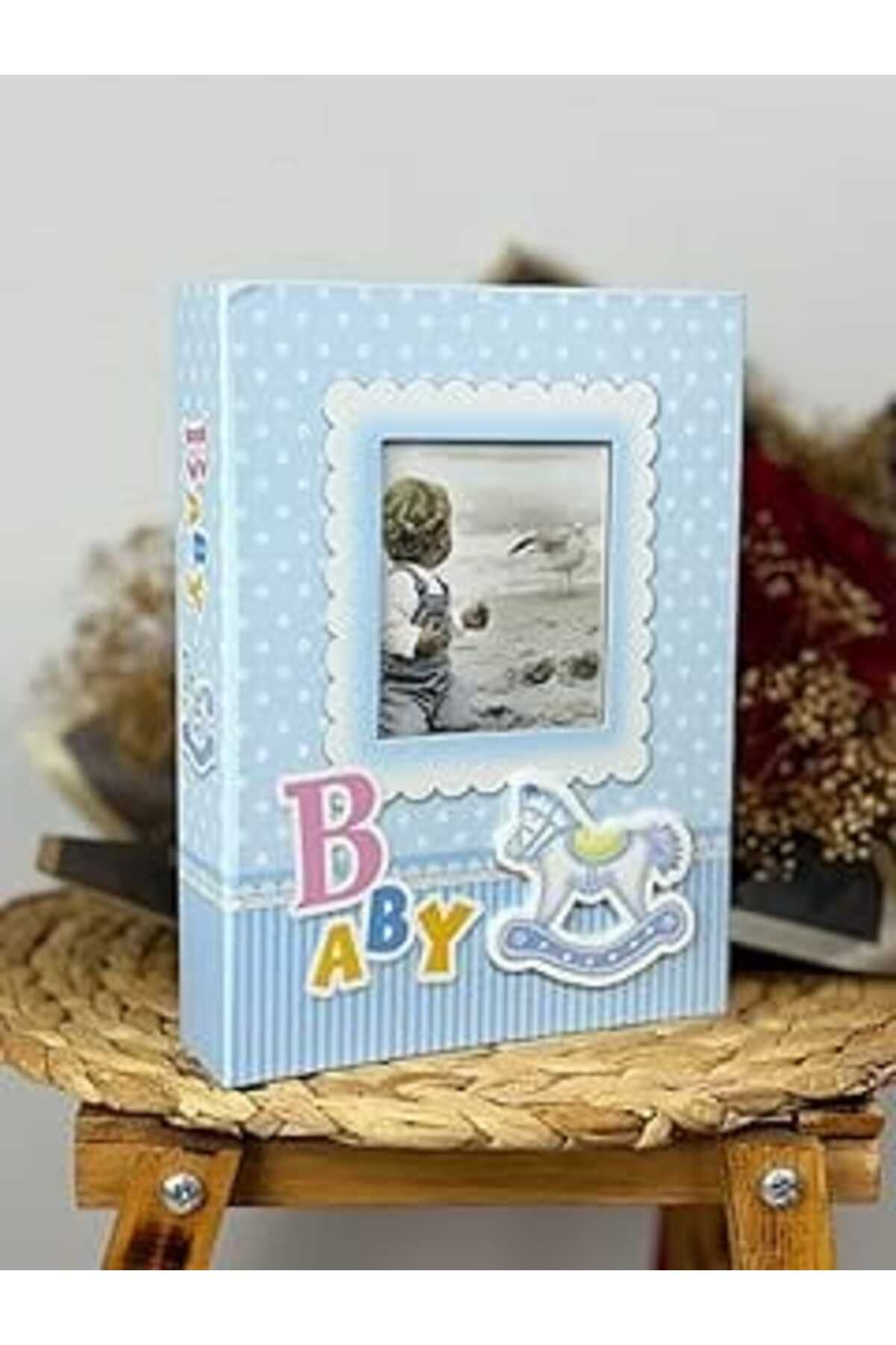 NZM TİCARET Rabsev 10X15Cm 200 Fotoğraf Kapasiteli Lüks Çerçeveli Bebek Fotoğraf Albümü Pp46200-2-M