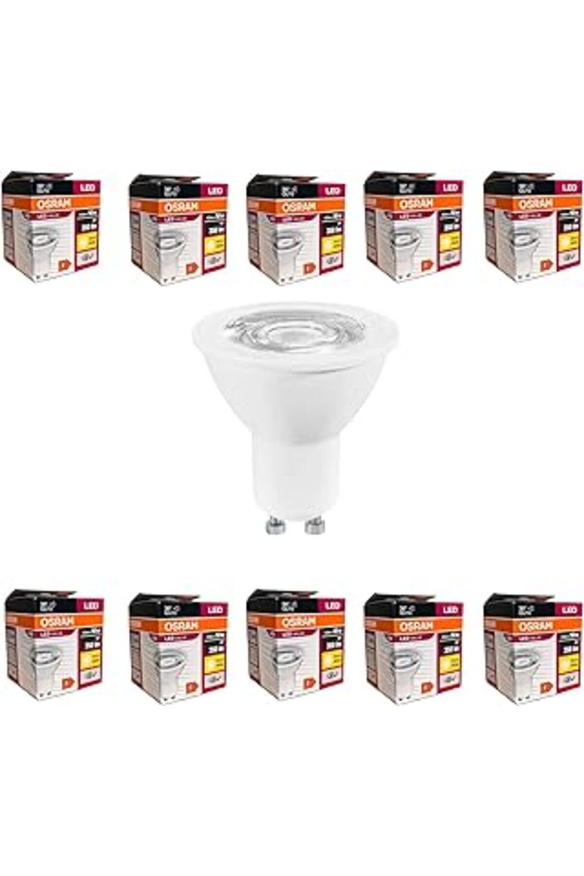 Mu Art Led Value 4.5W Sarı Işık Gu10 Duy 350 Lm 10 Lu Paket