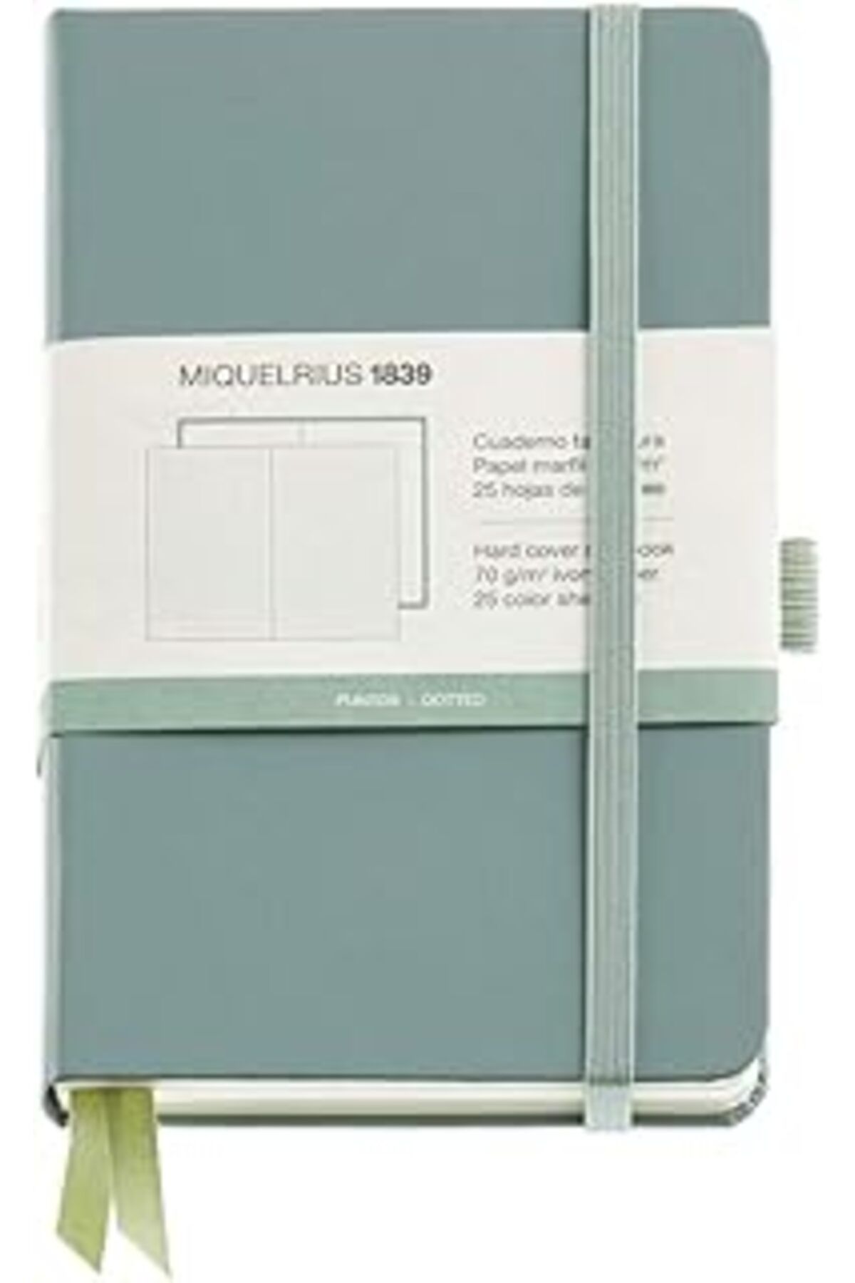 NZM TİCARET Miquelrius Defter Mr 90X140 Kareli W/Elastik Yesil