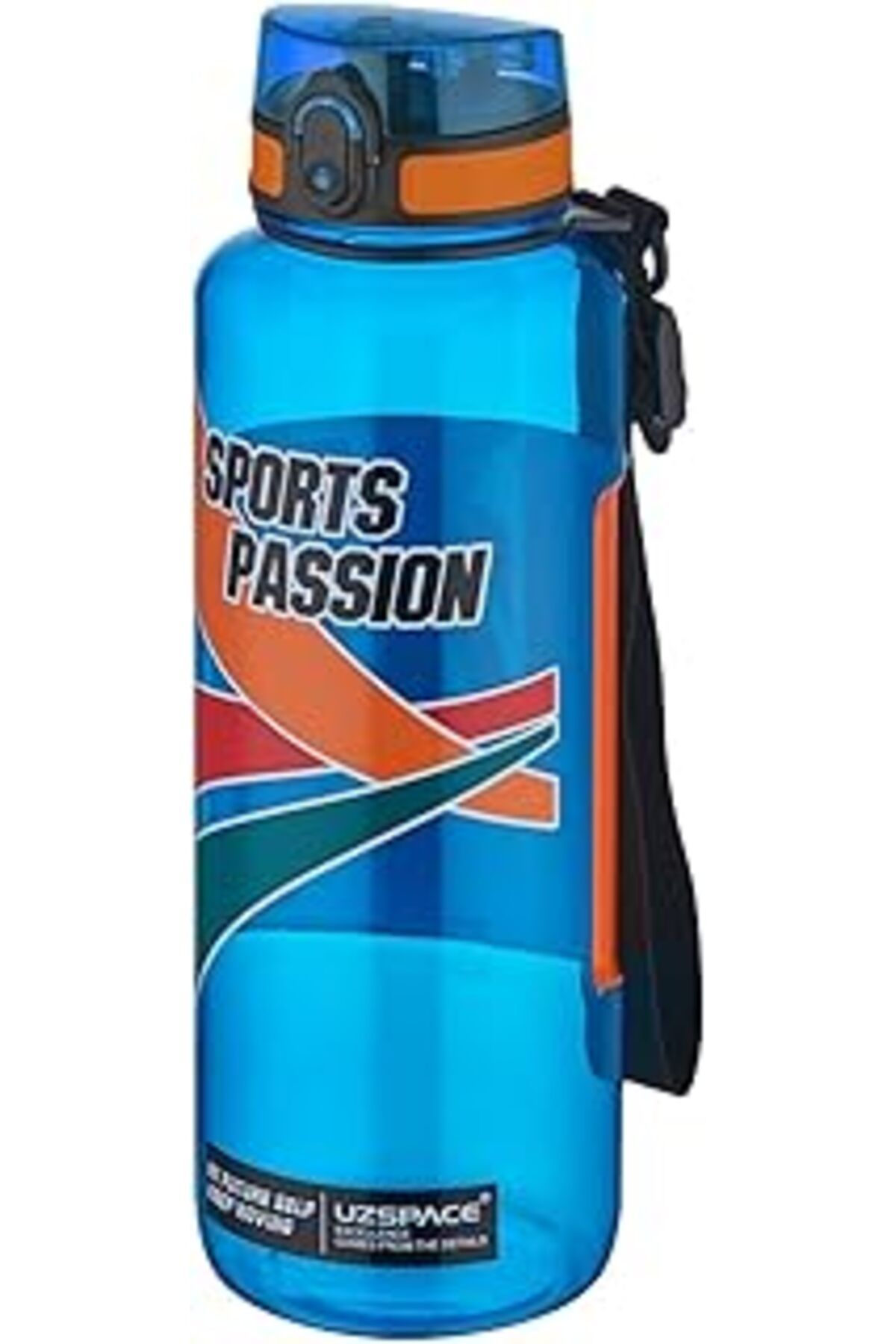 NETWORK ART Uzspace Sports Passion Büyük Boy 1200 ml Tritan Su Matarası Kaydırmaz Tutma Özelliği