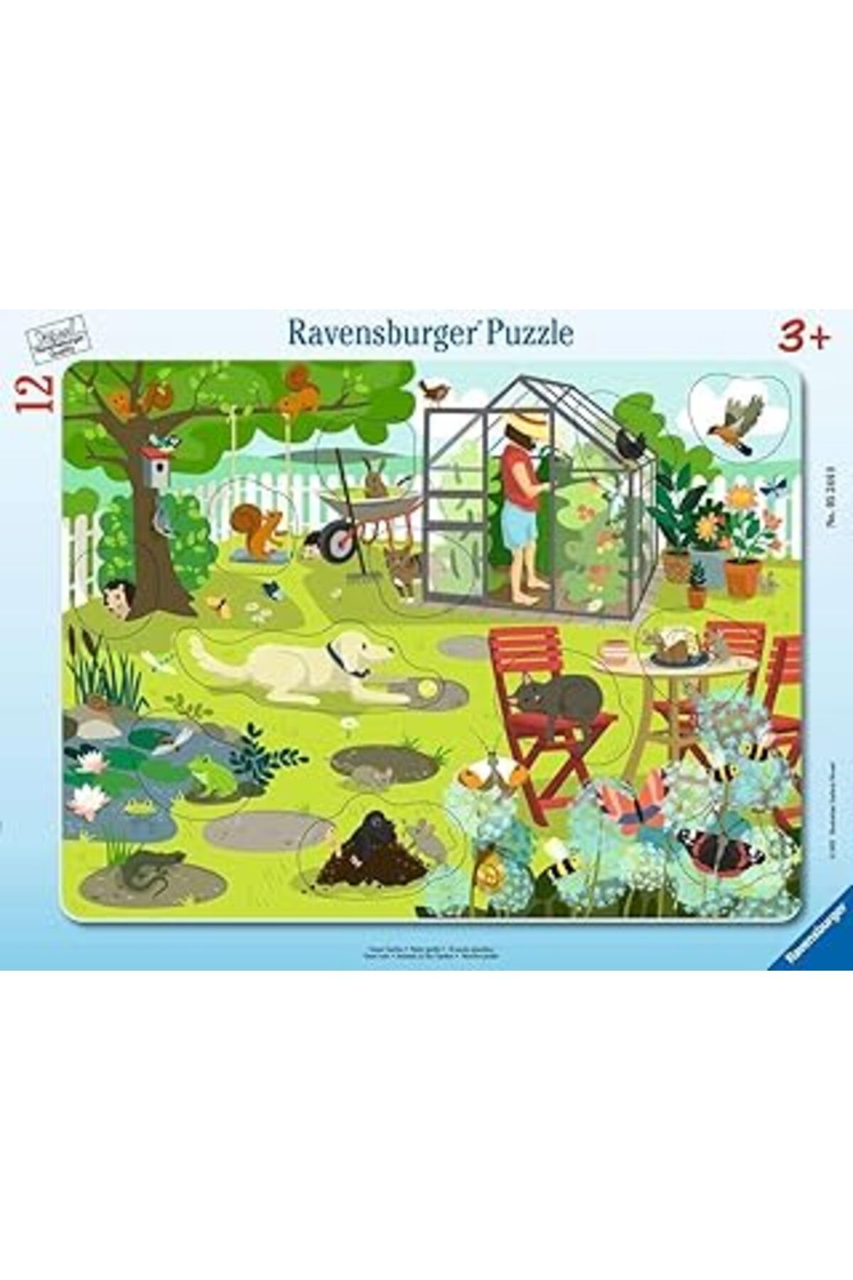 karadağsb Ravensburger 12 Parçalı Büyük Çerçeveli Puzzle Bahçede