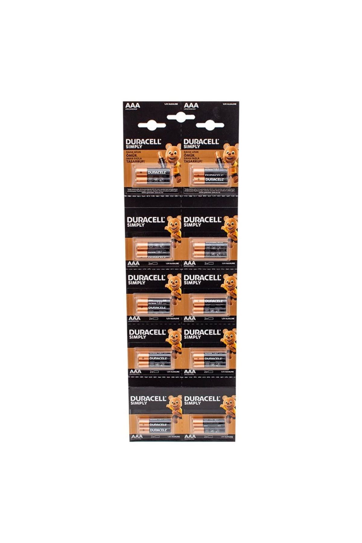 Serero 1.5V İnce Aaa 20'Li Alkalin Pil Lr03/Mn20