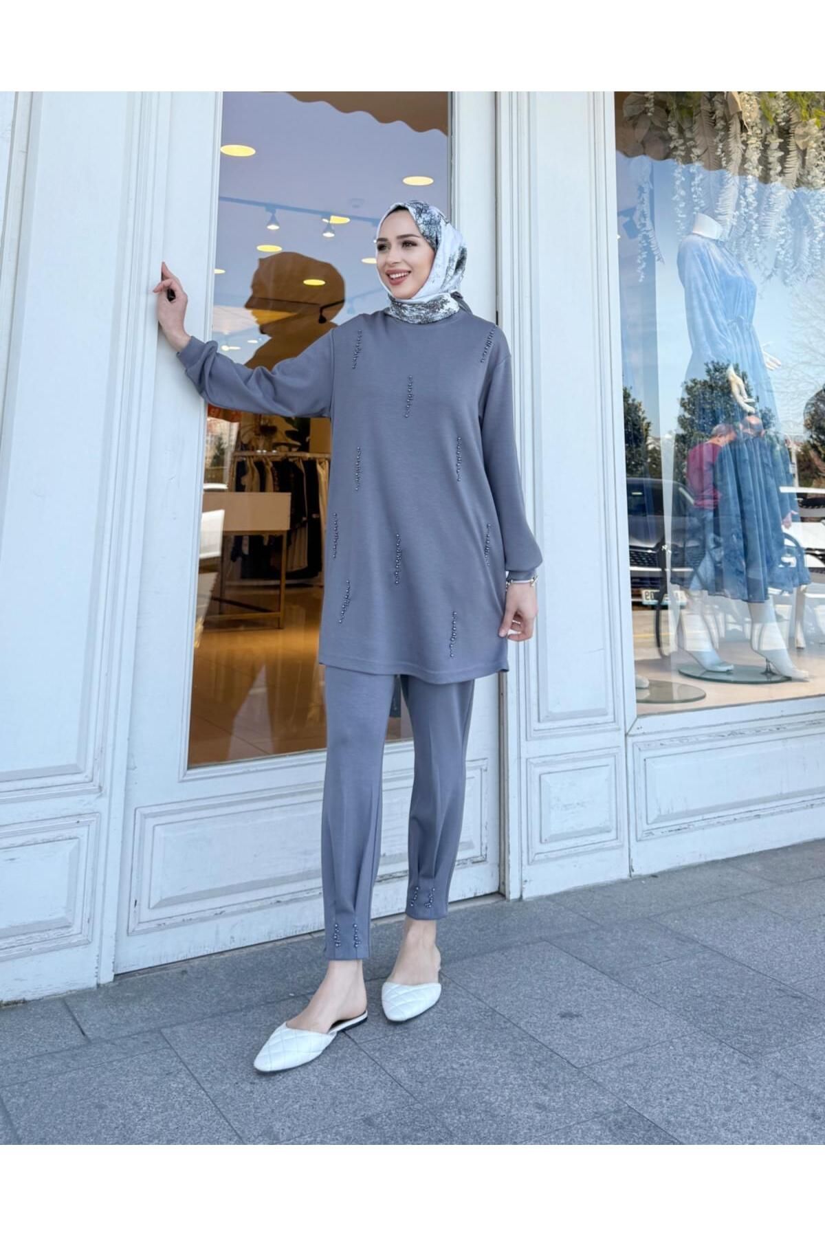 Hare Butik NOPPE İNCİ DETAY EŞOFMAN ALTI