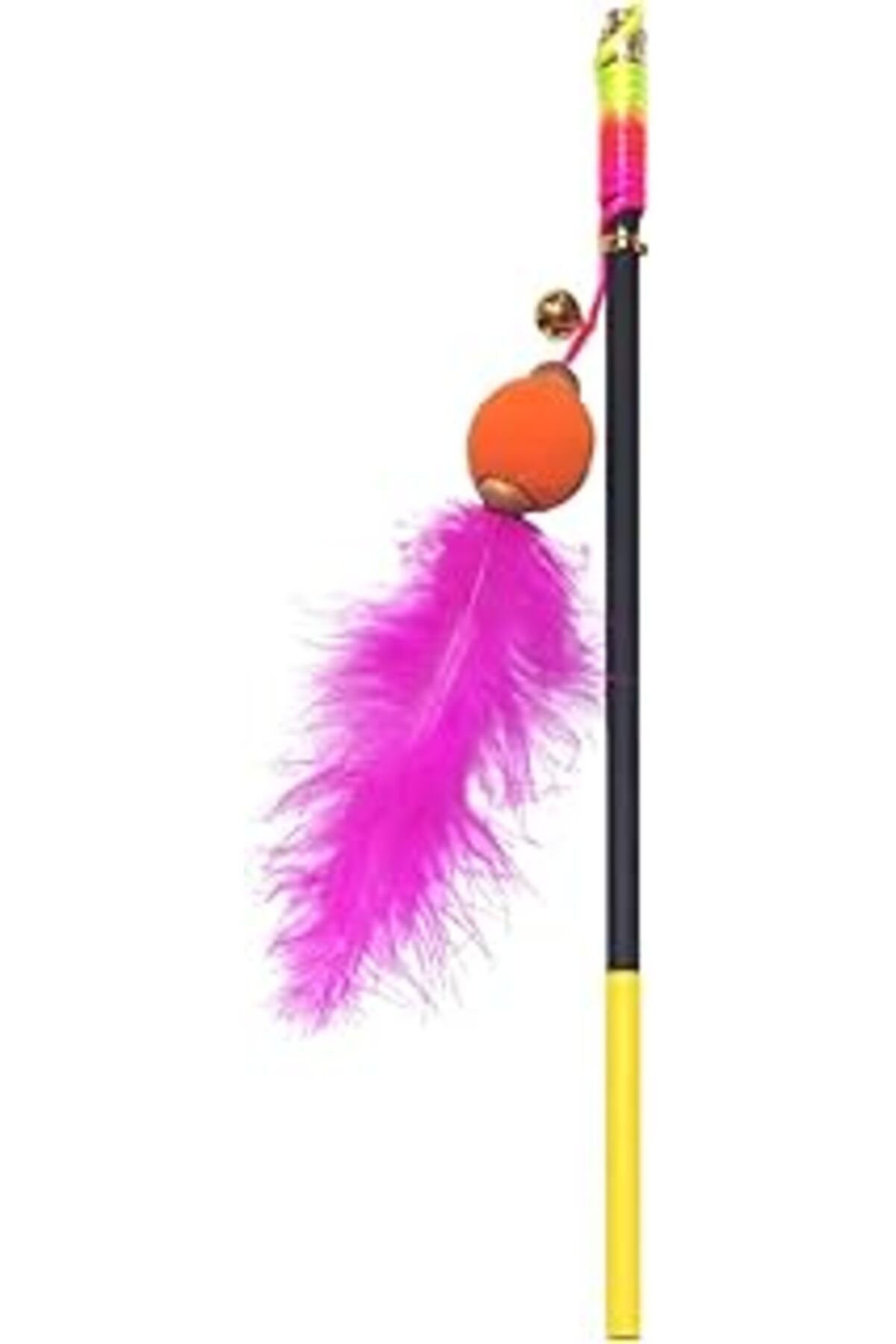 karadağsb Felis Toys Ponponlu Zilli Kedi Oltası Eko Karışık Felisnm59