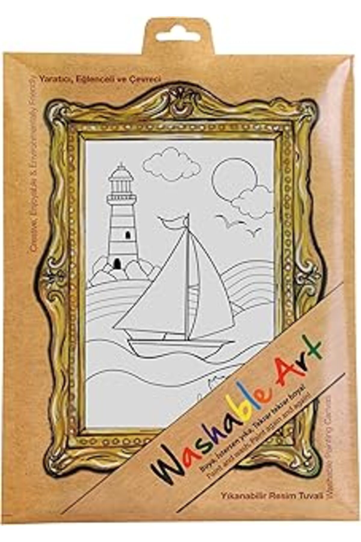 NETWORK ART Akademi Çocuk Funny Mat -Washable Art - Deniz Feneri