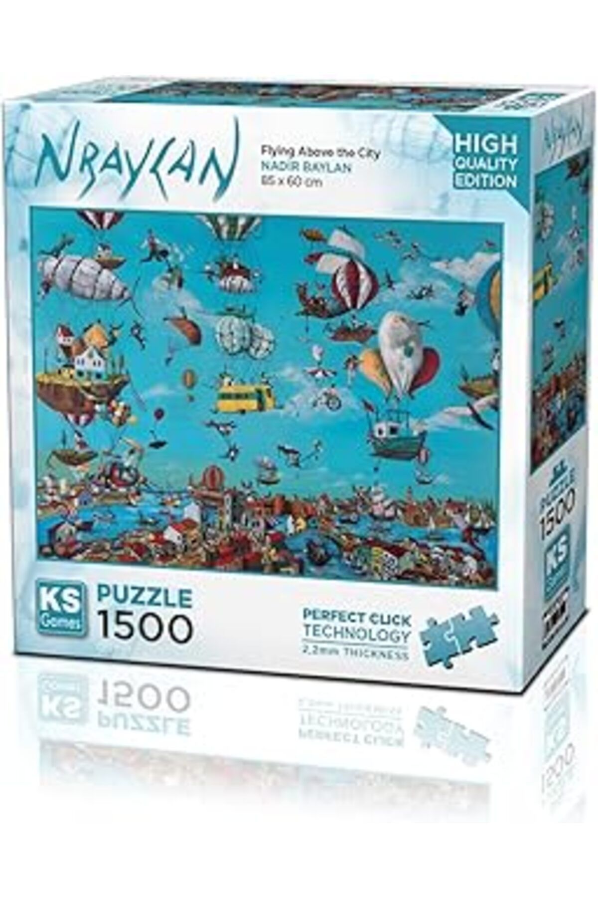karadağsb Ks Games 1500 Parça Şehrin Üzerinde Uçmak Puzzle