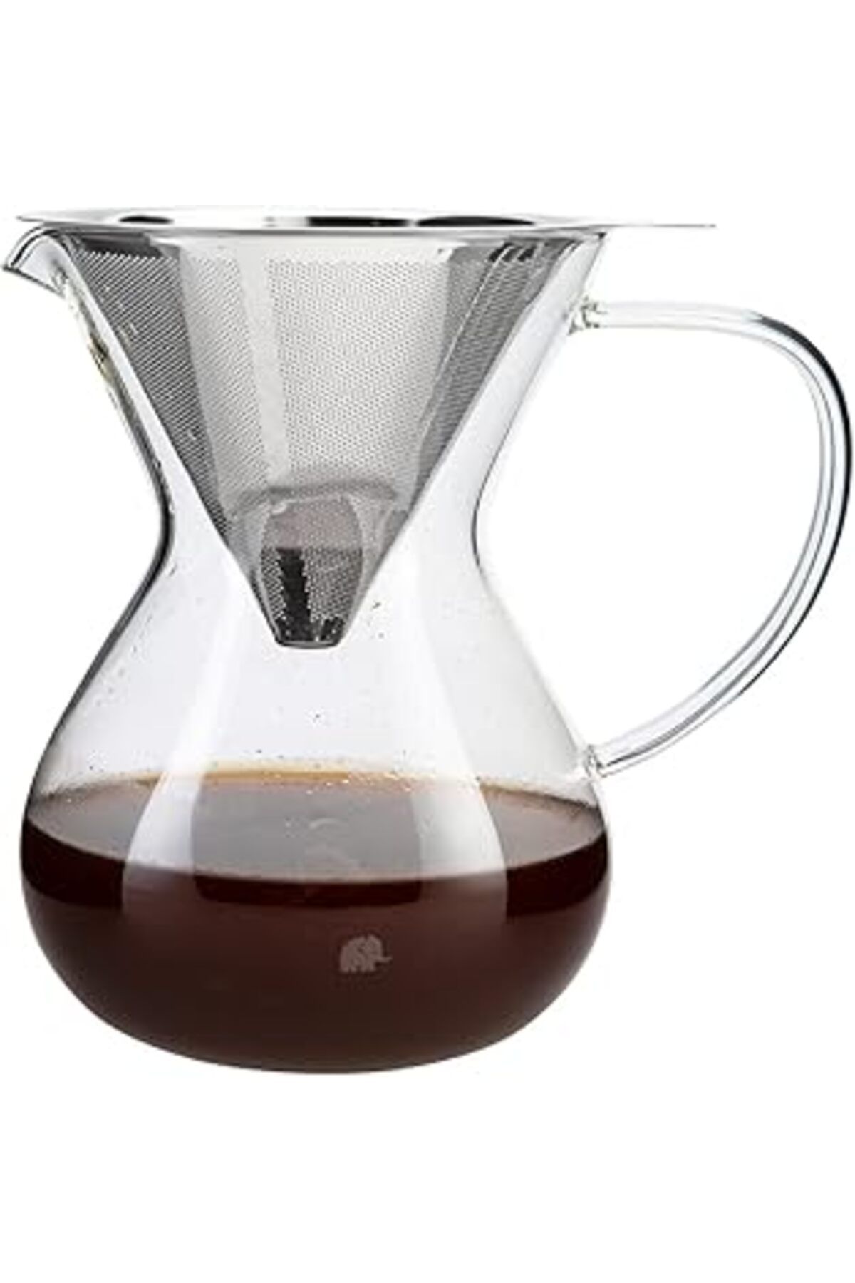 NETWORK ART Jumbo, Glory Cam Kahve Demleme Çelik Süzgeçli 850 ml, Tek Ebat, Çok Renkli