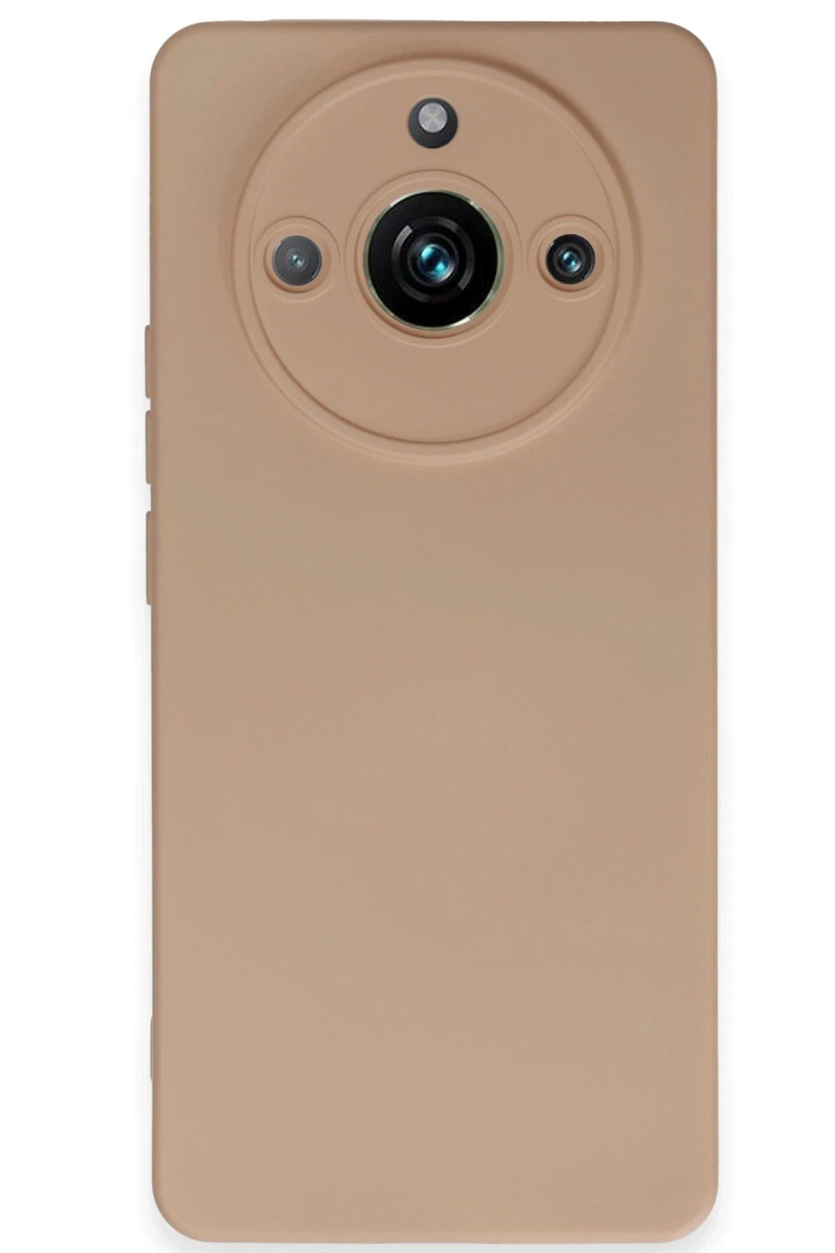 NewFace Realme 11 Pro uyumlu Kılıf Nano içi Kadife Silikon - Pudra YNSMR