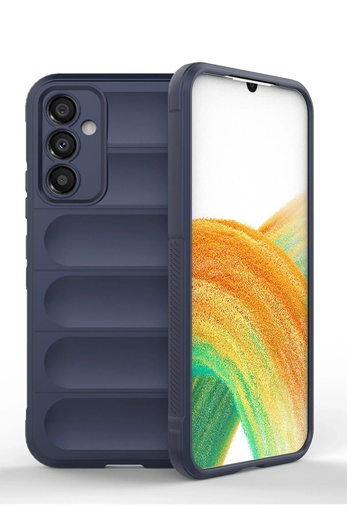 NewFace Galaxy A25 5G uyumlu  Kılıf Optimum Silikon - Lacivert YNSMR