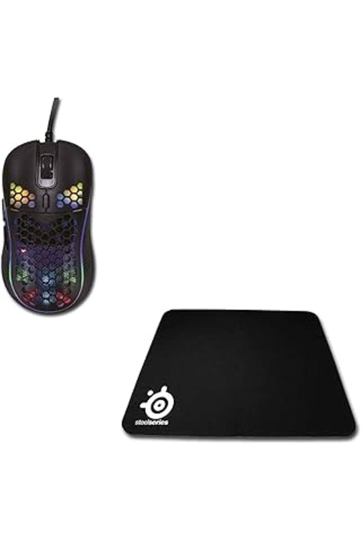 Mu Art Ahşap Lunatic Sparrow 6400 Dpı Rgb Ledli Makrolu Drag Click Oyuncu Mouse +Steelserisi 40 X 30 Gaming 3Mm