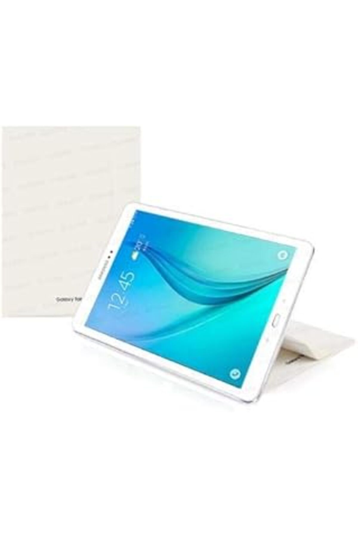 karadağsb Samsung Galaxy Tab A Sm-T550 Sm-P550 9.7" Akıllı Kılıf/Stand (Beyaz)