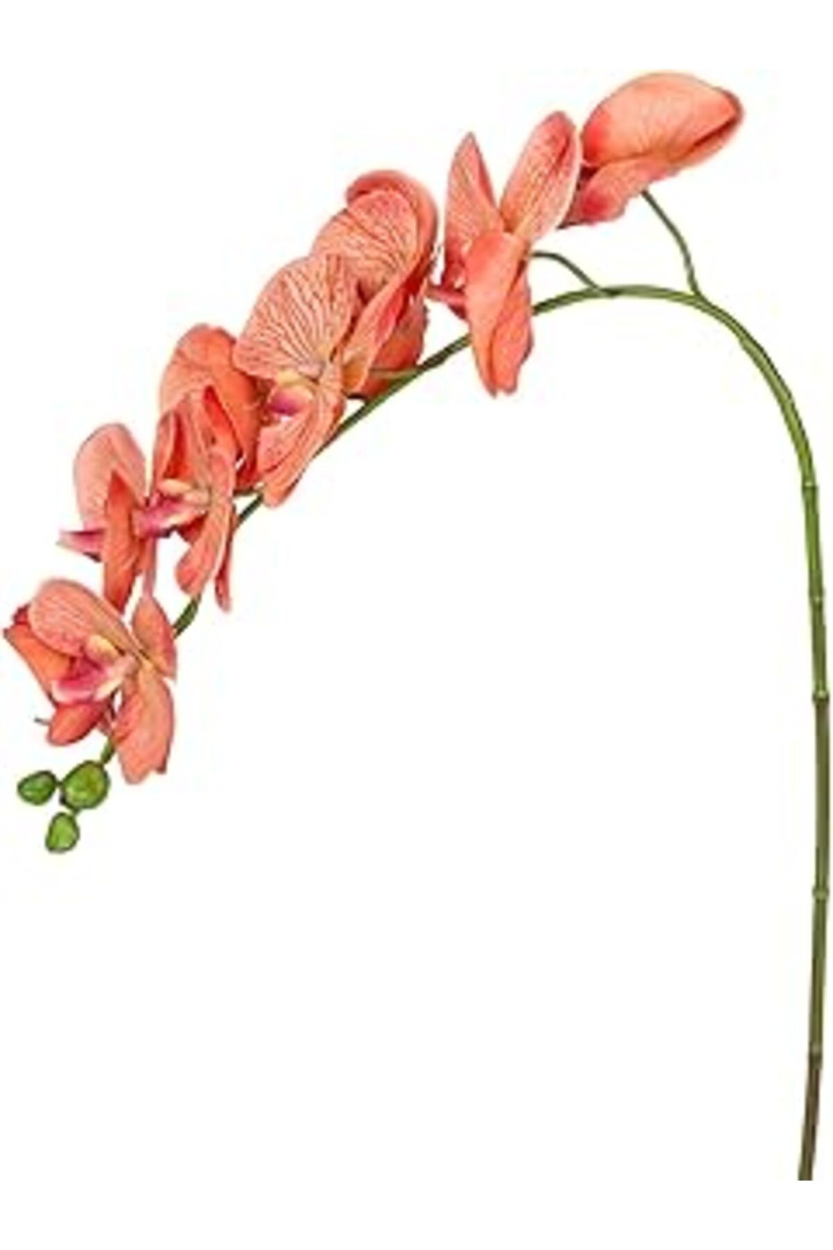 DENİZBİLİŞİM Yapay Orkide Gerçek Dokulu Somon 95 Cm.