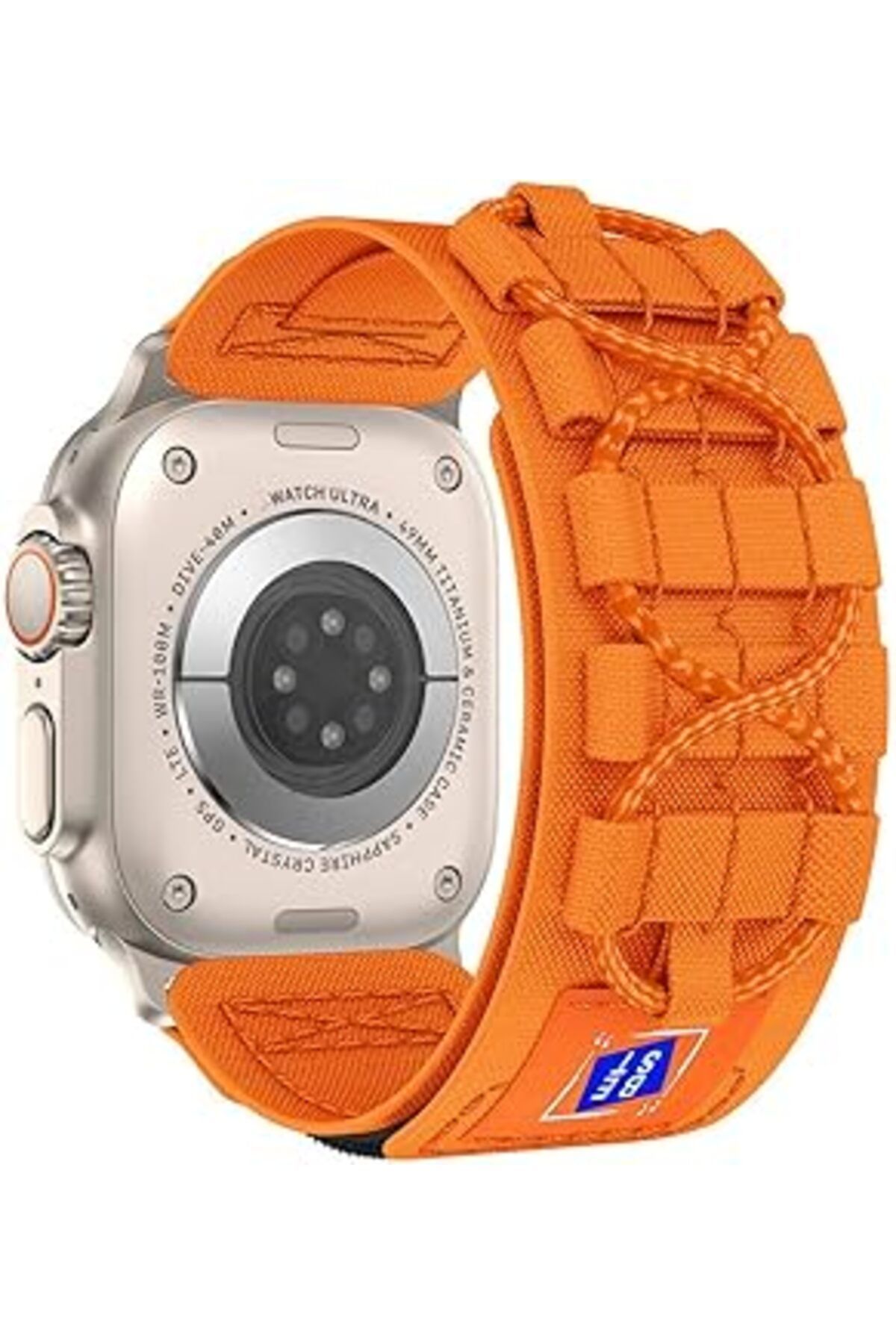 karadağsb Zore Apple İle Uyumlu Watch 42Mm Krd-99 Hasır Kordon Turuncu