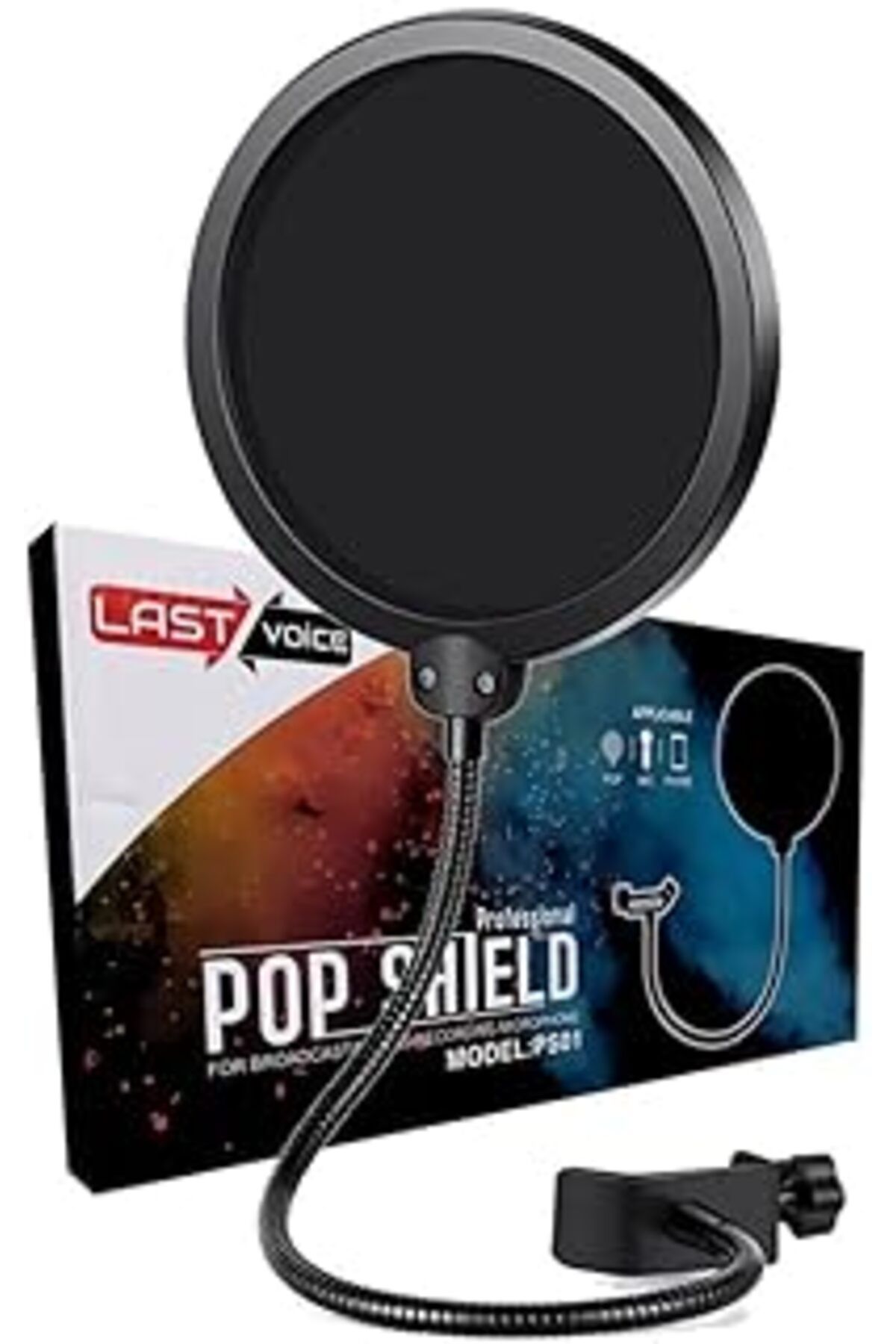 Karachil Lastvoice Ps-01 Stüdyo Pop Filtre - Çift Katman Pop Filter