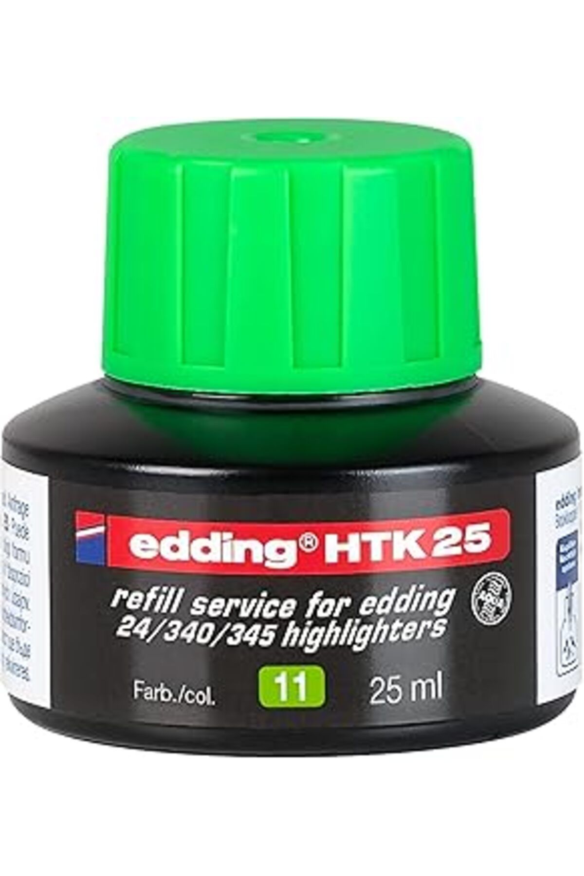 NETWORK ART edding HTK25 fosforlu kalem yedek mürekkep açık yeşil