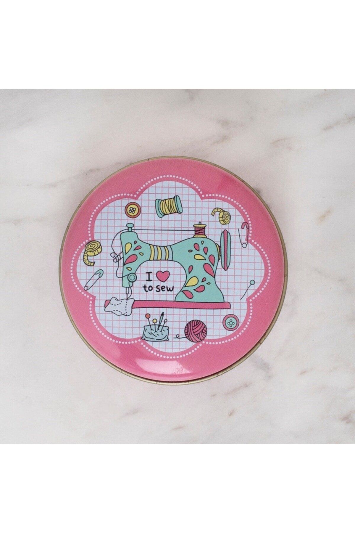 MBB ETİCARET Loren Metal Saklama Kutusu Pembe