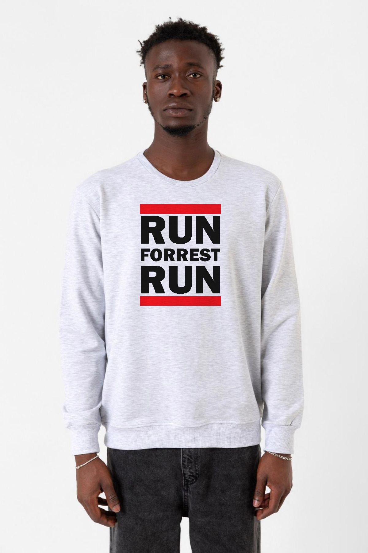 Tshirthane-Ανδρικό φούτερ Forrest Gump Run Forrest Run Karmelange 2ip 1