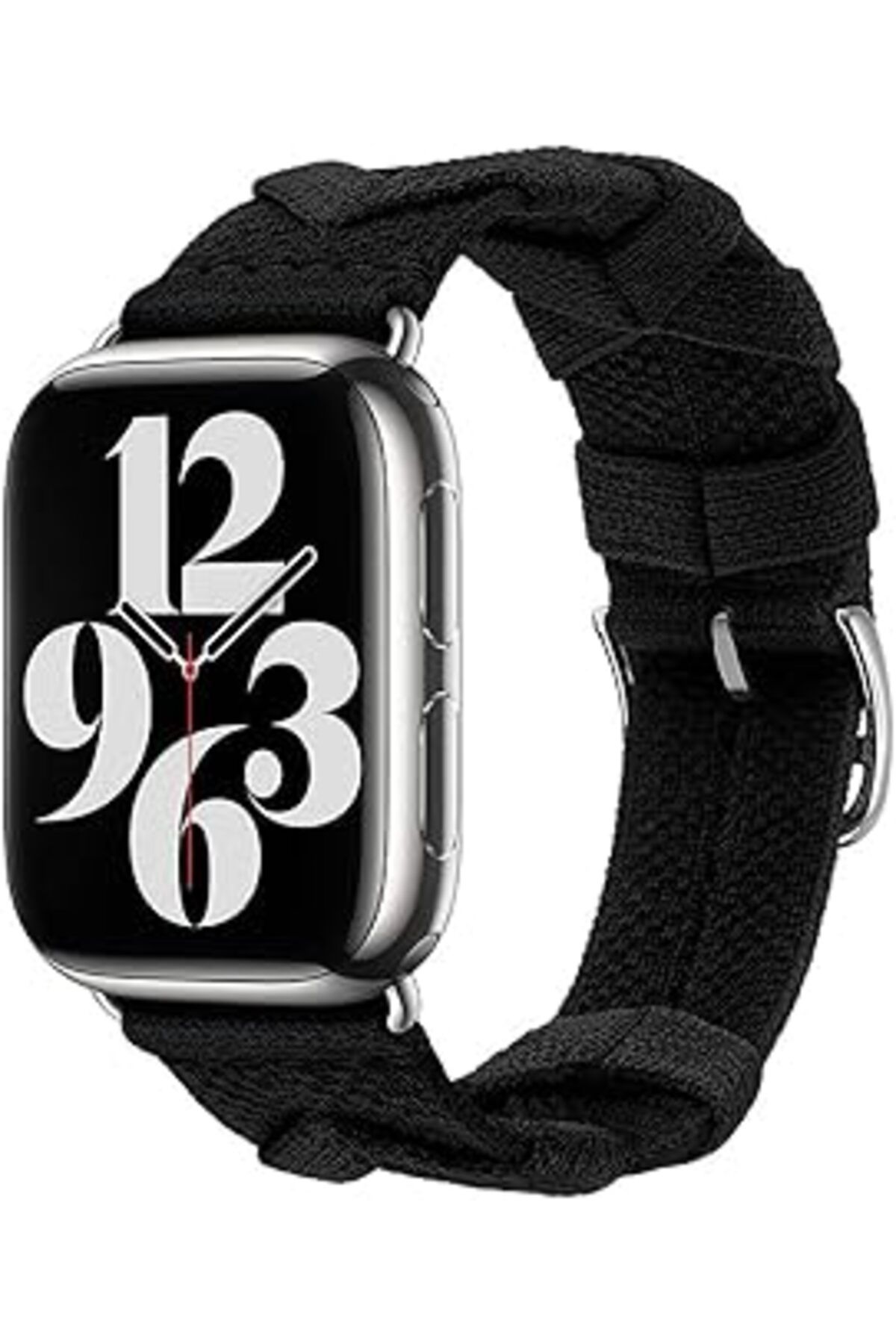 karadağsb Zore Apple İle Uyumlu Watch 38Mm/40Mm Krd-97 Sarmal Örgü Tasarımlı Kordon Siyah
