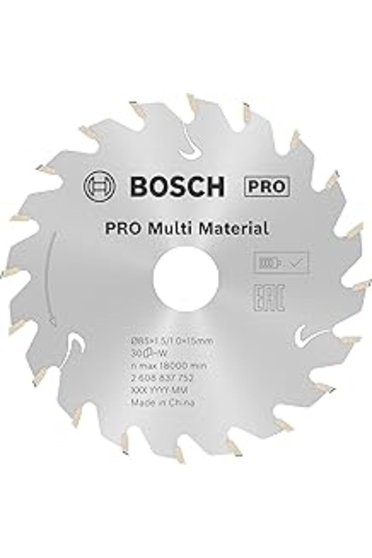 jupiter global bazaar Bosch Professional Dairesel Testere Bıçağı, Standart ( 85 X 15 X 1,5 Mm, 30 Dişli, Akülü Daire Test
