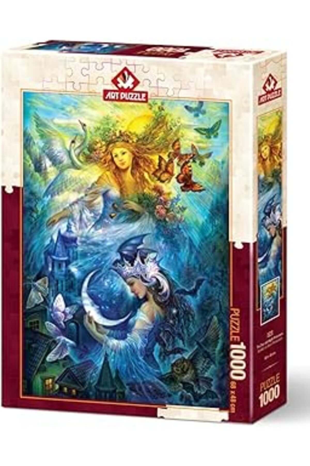 karadağsb Art Puzzle Gündüz Ve Gece Prensesleri 1000 Parça Puzzle