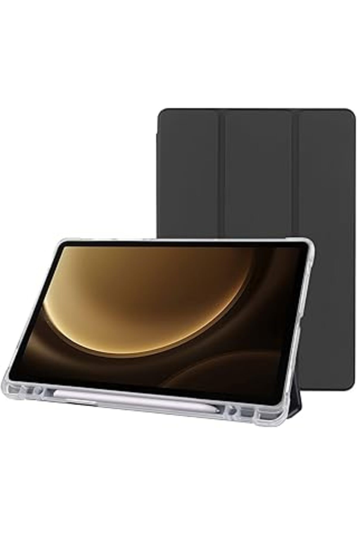 karadağsb Klasse Samsung Galaxy Tab S9+ Fe Plus 12.4 Inç Uyumlu Smart Kılıf, S Pen Kalemlikli, Trifold, Esnek
