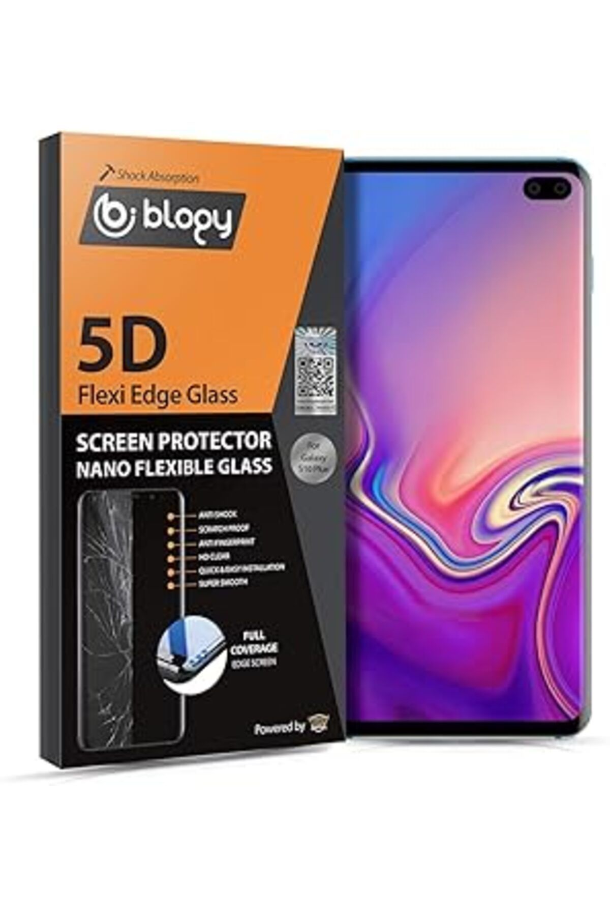 Pazarcan Blogy Galaxy S10 Plus Flexi Edge 5D Ekran Koruyucu