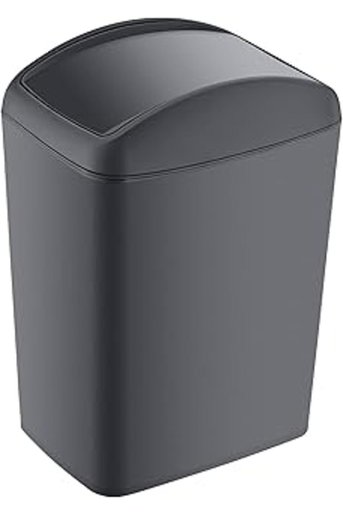 NZM TİCARET Smartware Soft Çöp Kutusu Döner Kapak Antrasit 5 Lt - Antrasit, Çok Amaçlı Döner Kapaklı Çöp Kovas