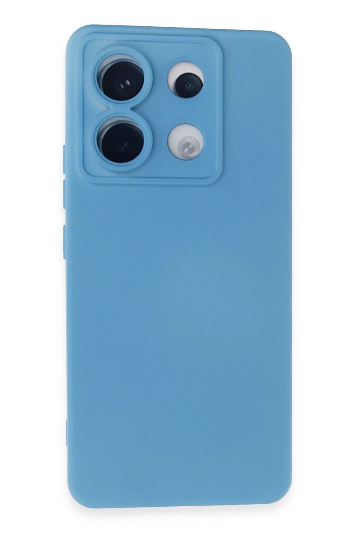 NewFace Xiaomi Redmi Note 13 Pro 5G Kılıf Nano içi Kadife Silikon - Mavi