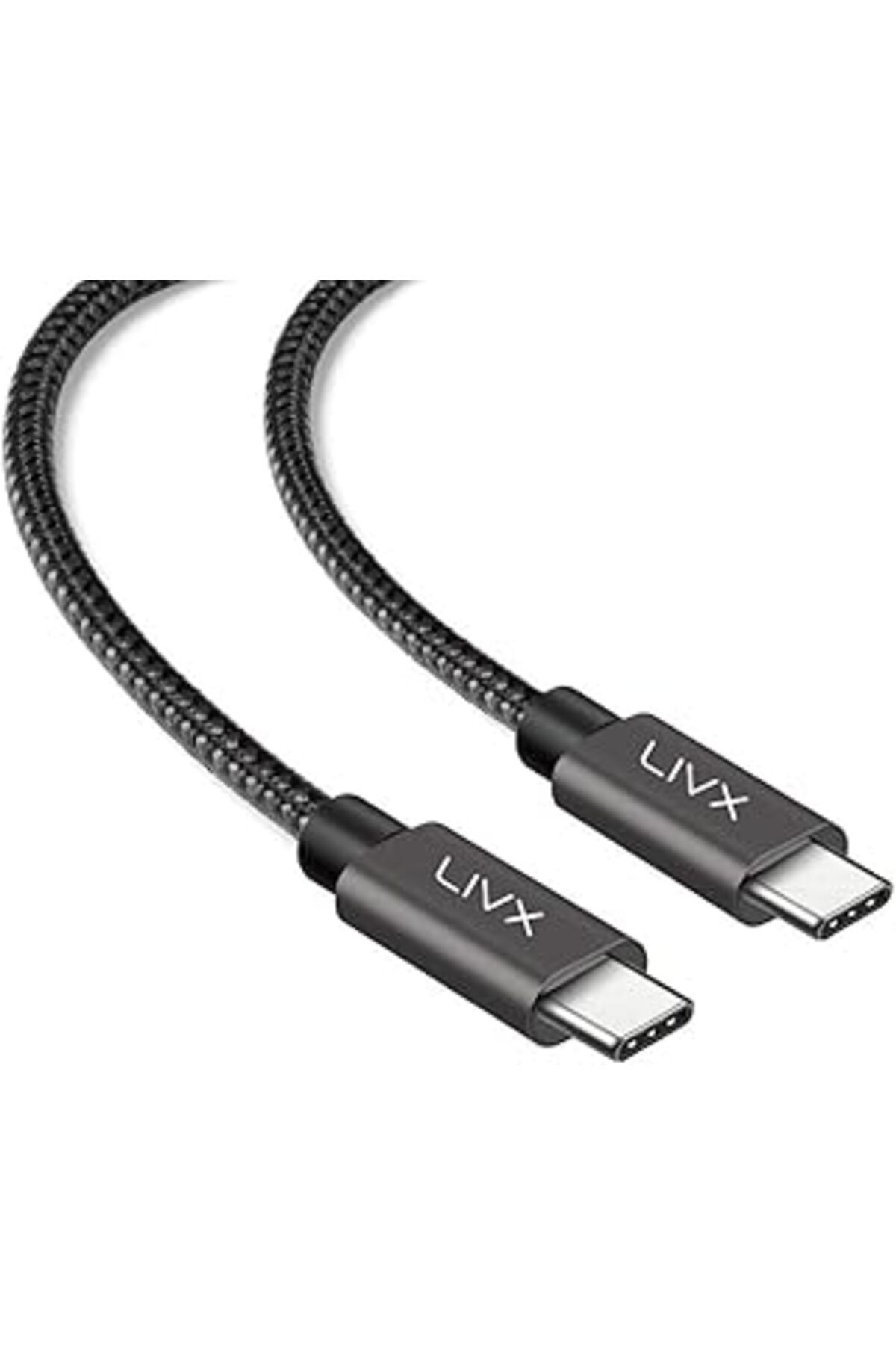 NETWORK ART Livx Solid 100W 5A Type C To Type C Iphone 15 Pro Max Plus Hızlı Şarj Ve Data Kablosu Halat Örgülü