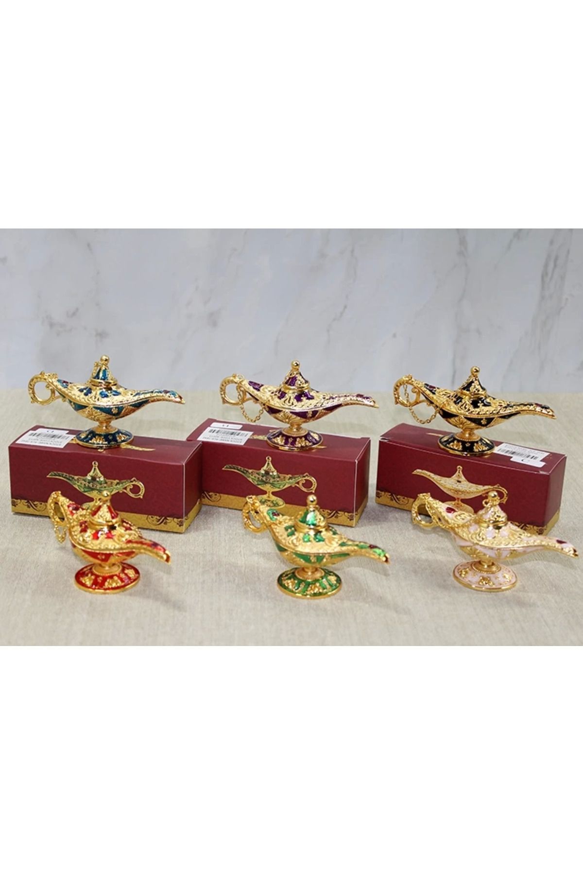 Hepta Collection Mineli Metal Alaatin Lambası Alk3842