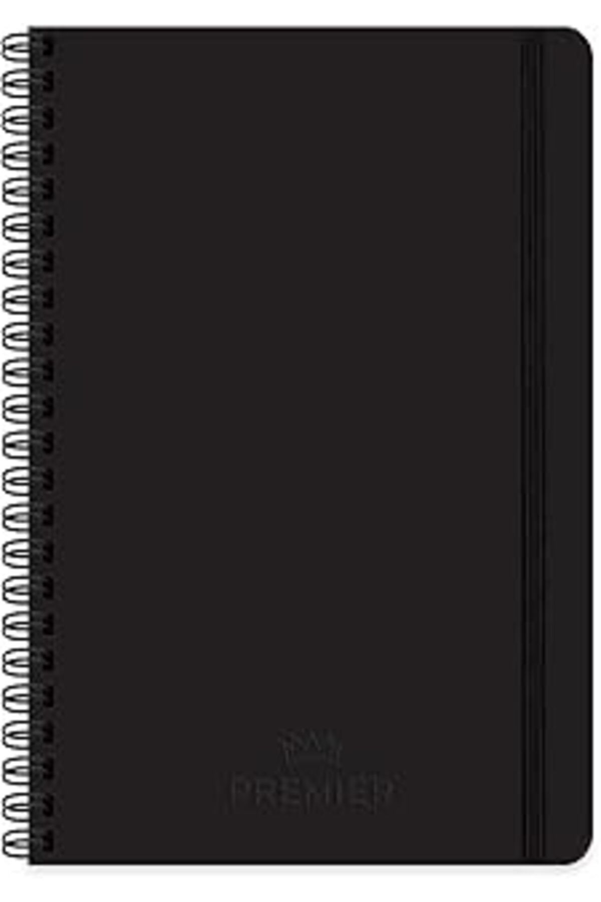 NZM TİCARET Keskin Color 17X24 100 Yaprak Kareli Spiralli Premier Defter - Siyah
