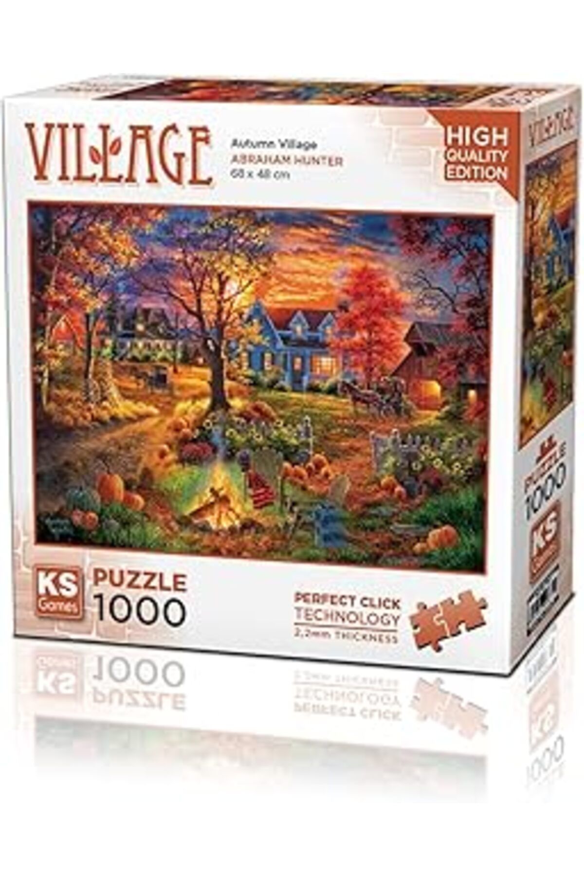 karadağsb Ks Games 1000 Parça Sonbahar Köyü Puzzle