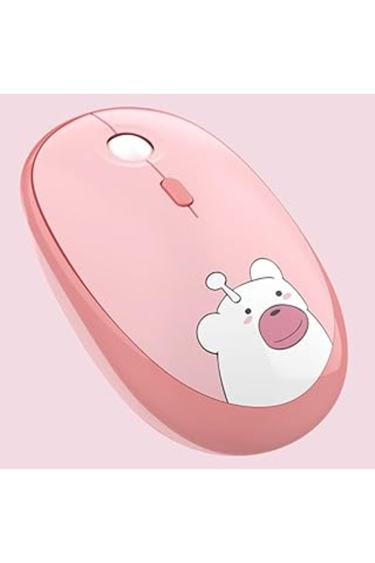 jupiter global bazaar Mouse Mouse Renkli Sessiz Bilgisayar Laptop Mouse Usb Çalıştır (Açık Pembe)