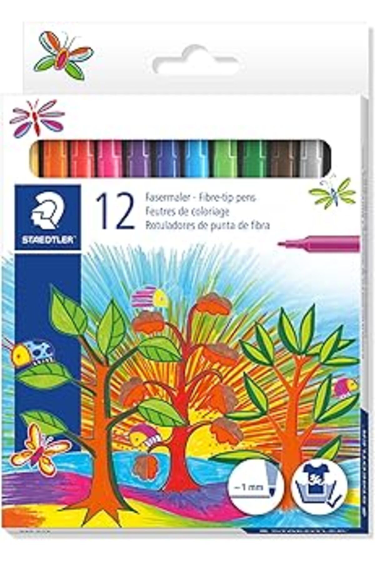 Pazarcan Noris Club Staedtler 325 C12 Keçeli Kalem 1.0 Mm 12'Li