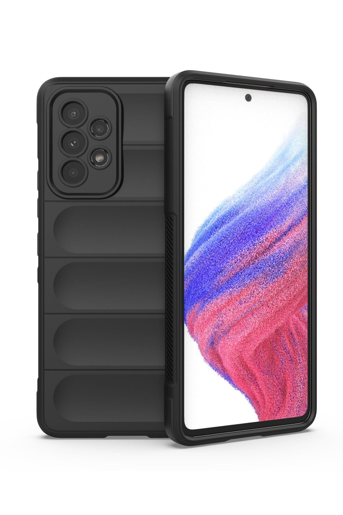 NewFace Samsung Galaxy A53 5G Kılıf Optimum Silikon - Siyah GLSTD