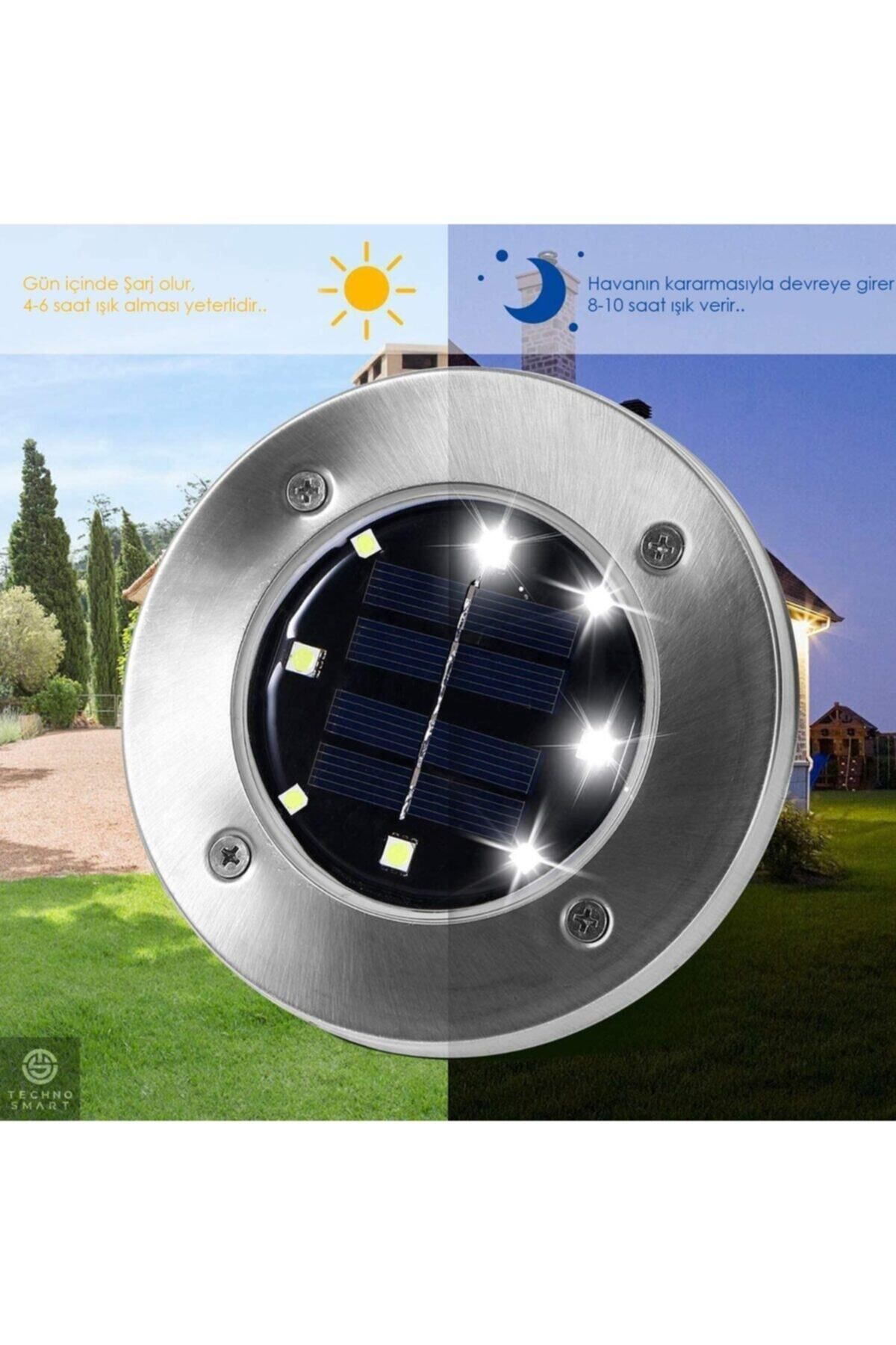 gcaksesuar Güneş Enerjili Bahçe Aydınlatma Seti 4 Adet
