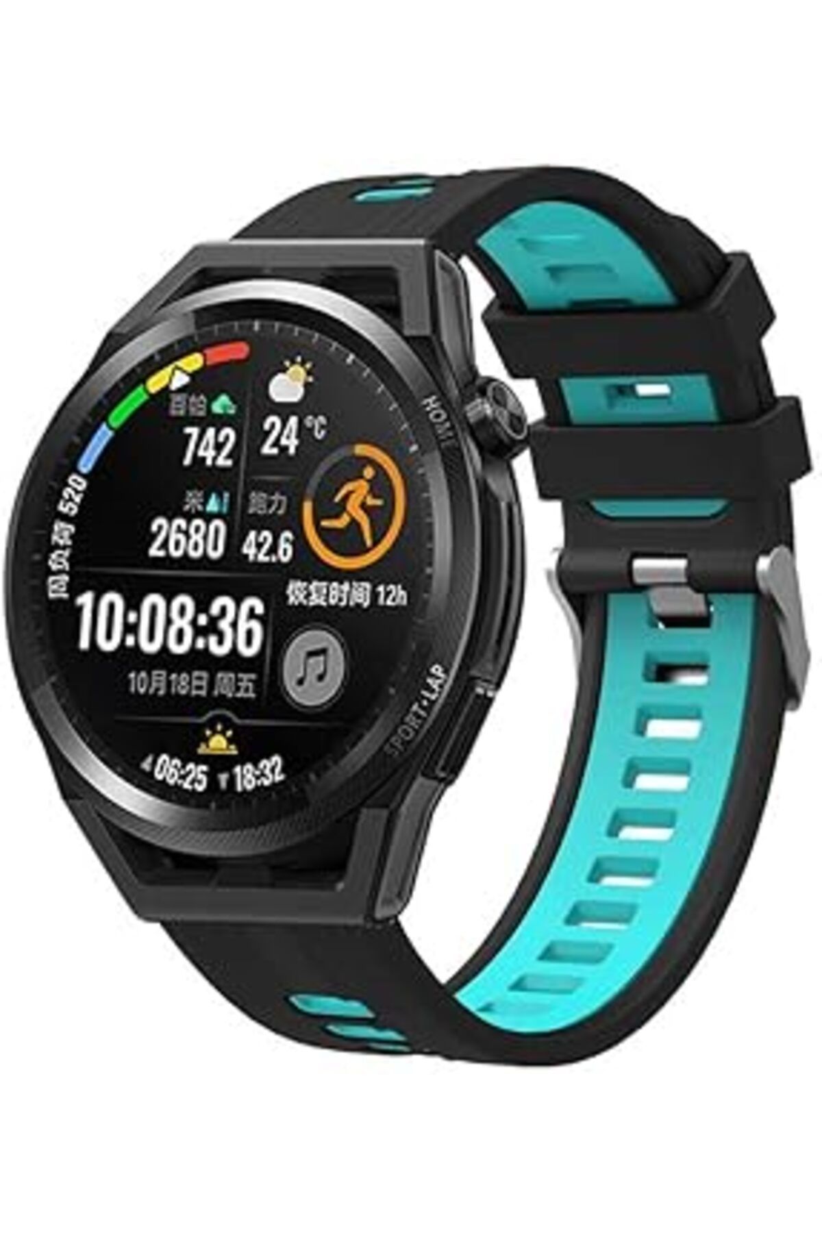 NZM TİCARET Haylou Solar Ls05 22Mm İle Uyumlu 10 Kademeli Ayarlanabilir Esnek Silikon Malzeme Suya Karşı Direnç