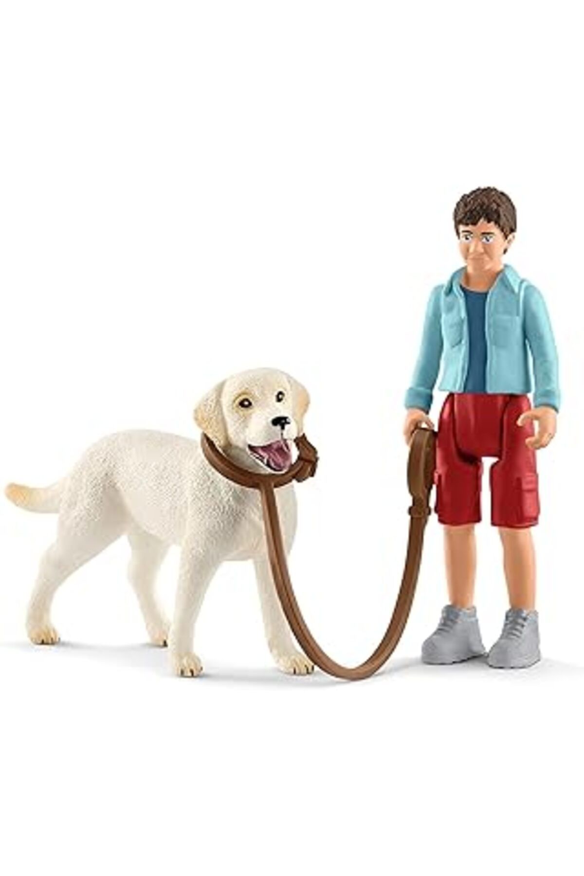 robotrend Schleich 42478 Labrador Ile Yürüyüş Oyuncak Figürü, Çok Renkli