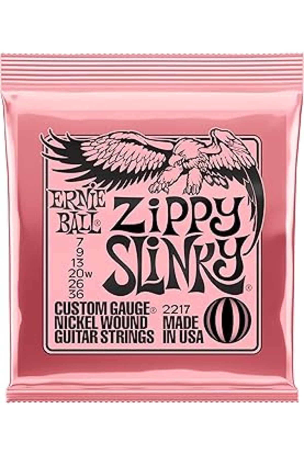 Pazarcan Ernie Ball Zippy Slinky Nickel Wound Electric Guitar Strings - 7-36 Gauge