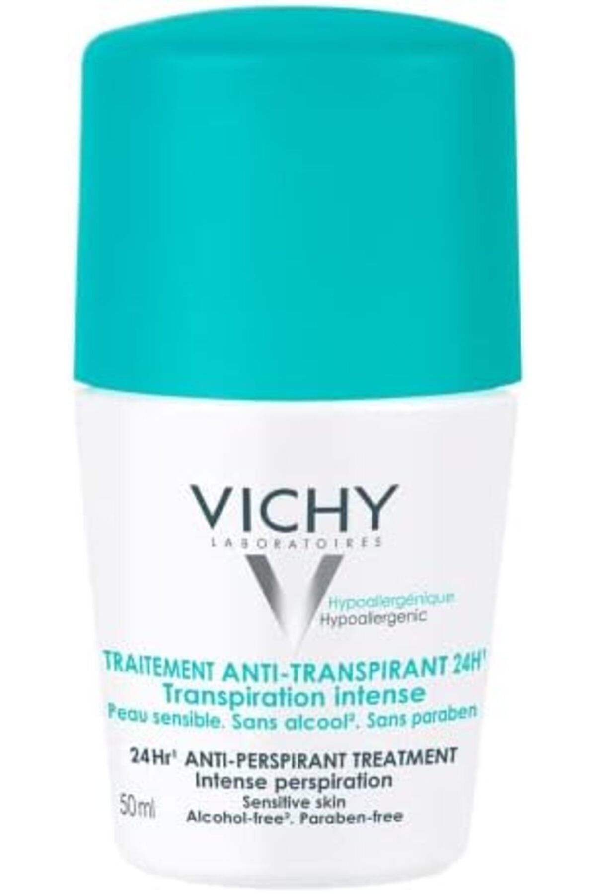 Vichy-Roll-On Deodorant Sensitive, 48 Hours, 50ml (Green), Refreshing 4