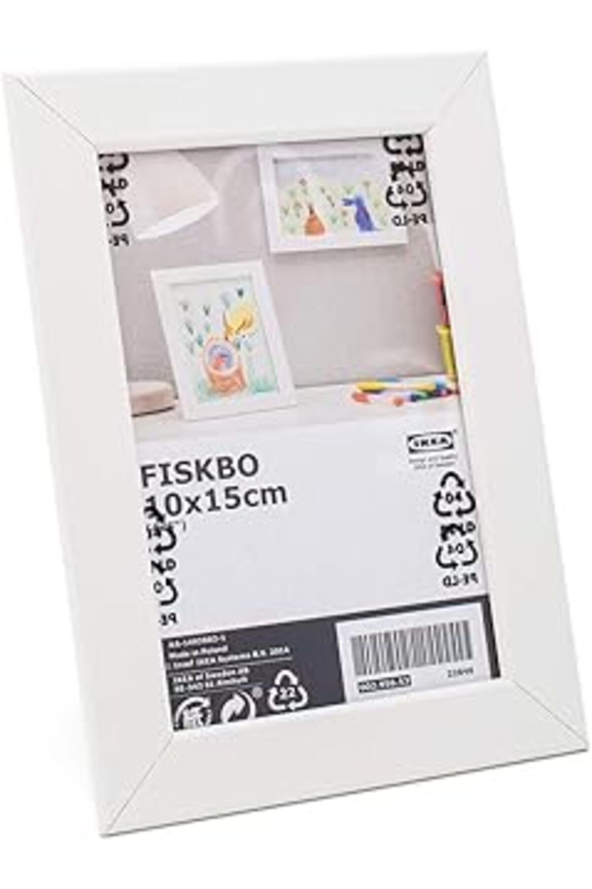 NZM TİCARET Fiskbo Resim,Fotoğraf Çerçeve Beyaz 10Cmx15Cm,4 Lü Set